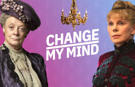 Maggie Smith as Violet Crawley in 'Downton Abbey' (L); Christine Baranski as Agnes van Rhijn in 'The Gilded Age' (R)