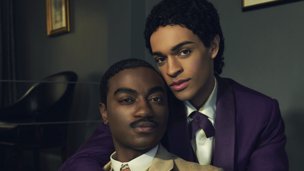 Jelani Alladin as Marcus and Noah J. Ricketts as Frankie in the Showtime limited series 'Fellow Travelers'