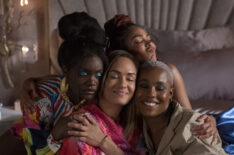 Shoniqua Shandai (Angie), Grace Byers (Quinn), Meagan Good (Camille), and Jerrie Johnson (Tye) in 'Harlem' Season 2
