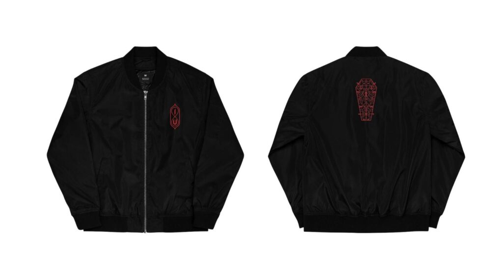 Interview With The Vampire Coffin Premium Recycled Bomber Jacket