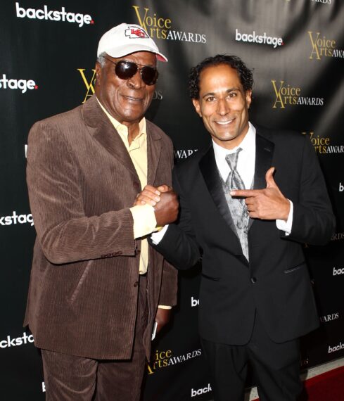 John Amos and his son K.C. Amos