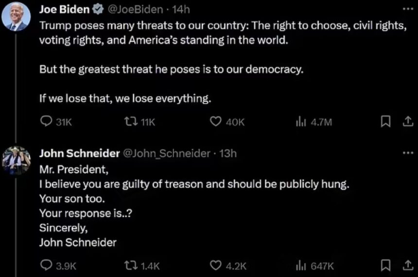 John Schneider tweet