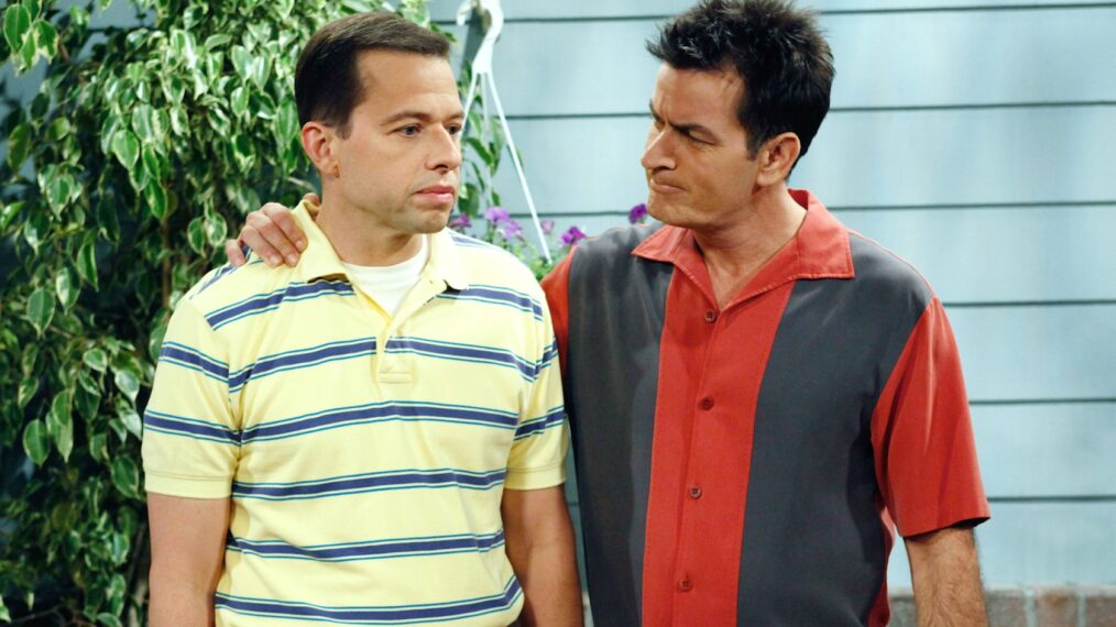 Jon Cryer and Charlie Sheen on Two and a Half Men