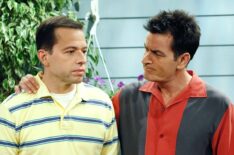 Jon Cryer and Charlie Sheen on Two and a Half Men