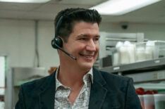 Ken Marino in a kitchen