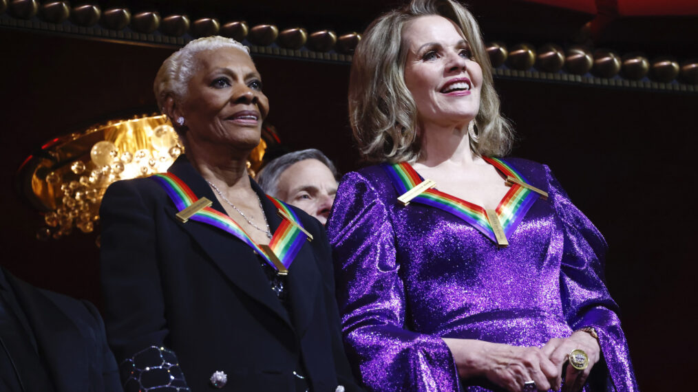 Dionne Warwick and Renée Fleming attend the 46th Kennedy Center Honors at The Kennedy Center on December 03, 2023 in Washington, DC.