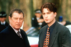 John Nettles as Tom Barnaby and Daniel Casey as Gavin Troy in 'Midsomer Murders'