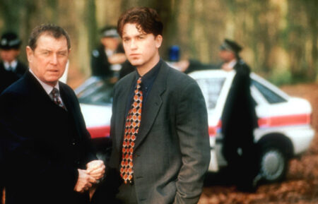 John Nettles as Tom Barnaby and Daniel Casey as Gavin Troy in 'Midsomer Murders'