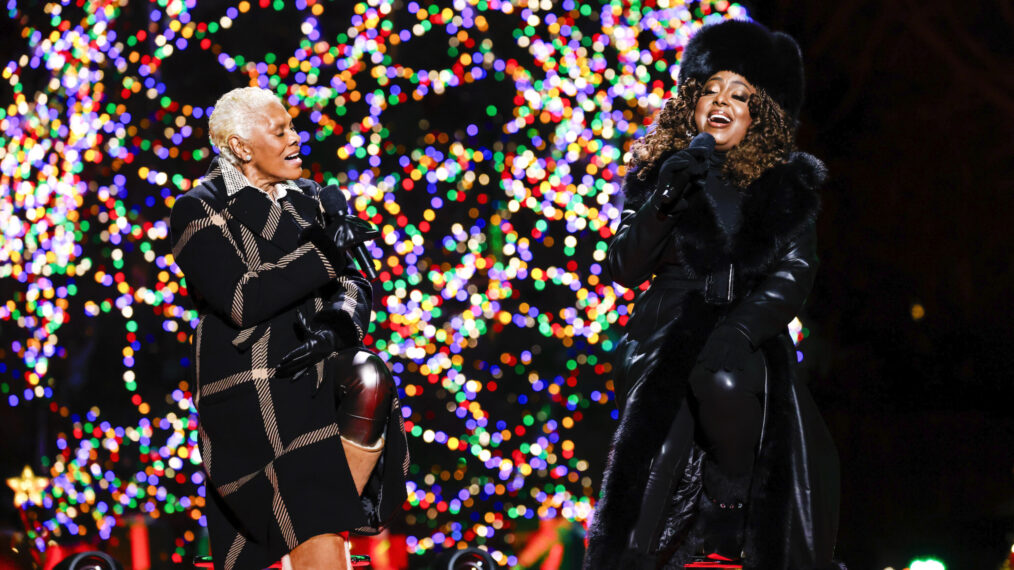 Dionne Warwick and Ledisi perform in the 2023 National Christmas Tree Lighting