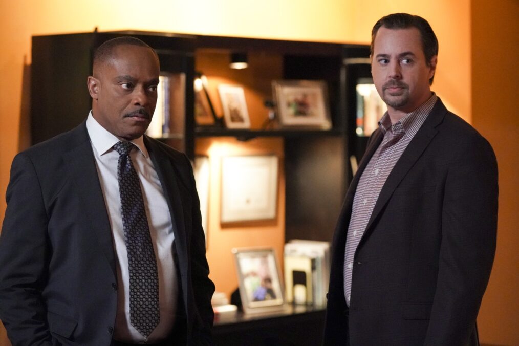 Rocky Carroll and Sean Murray in 'NCIS'