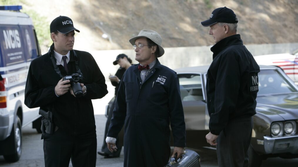 Michael Weatherly, David McCallum, and Mark Harmon in 'NCIS' - 'Love & War'