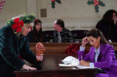 Maria Bamford as Ghost of Christmas Present, India de Beaufort as Olivia in the 'Night Court' Christmas episode