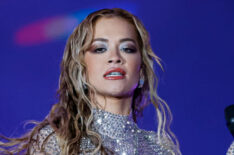 Rita Ora performs at the Sunset Stage during the Rock in Rio Festival at Cidade do Rock on September 11, 2022 in Rio de Janeiro, Brazil