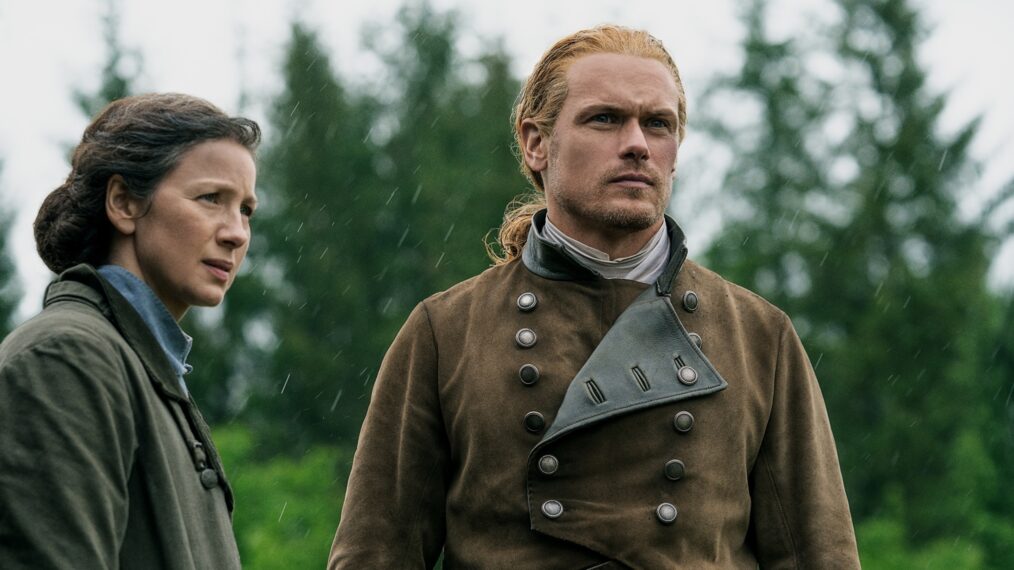 Caitriona Balfe and Sam Heughan in 'Outlander' Season 7