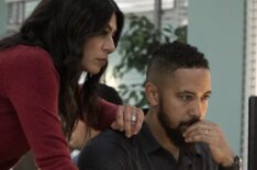 Parisa Fakhri as Naima Perry, Neil Brown Jr. as Ray Perry in 'SEAL Team'