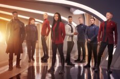 David Ajala, Mary Wiseman, Doug Jones, Sonequa Martin-Green, Wilson Cruz, Anthony Rapp, Blu Del Barrio, Callum Keith Rennie in 'Star Trek: Discovery' - Season 5