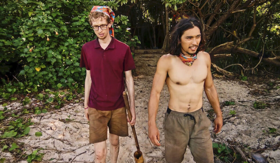 Drew Basile and Austin Li Coon in 'Survivor' Season 45 Episode 12