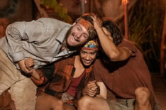 Jake O'Kane, Dee Valladares, and Austin Li Coon, the 'Survivor' Season 45 final three, in the season finale