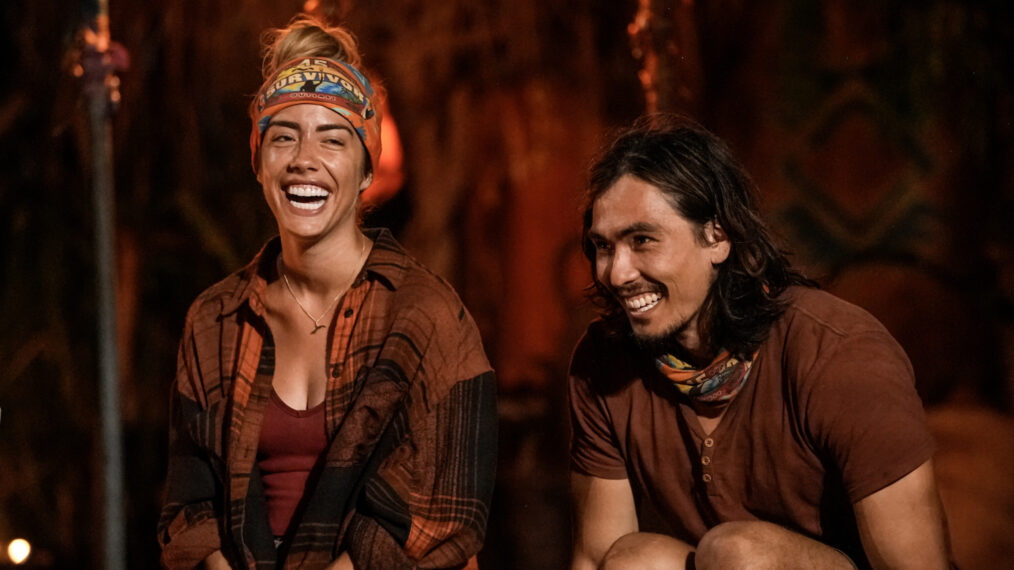 Dee Valladares and Austin Li Coon in the 'Survivor' Season 45 finale