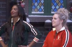 Taylor Hale and Nicole Franzel on Big Brother Reindeer Games