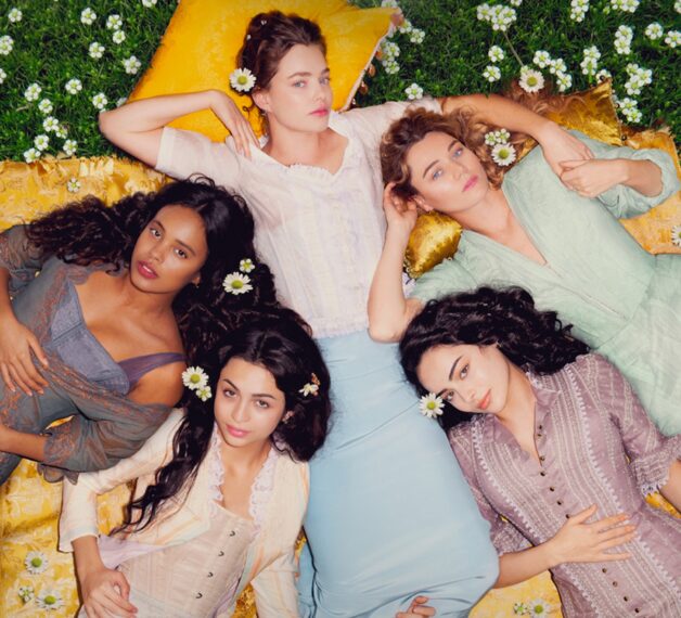 Alisha Boe, Kristine Froseth, Imogen Waterhouse, Josie Totah, and Aubri Ibrag in 'The Buccaneers' Season 1 