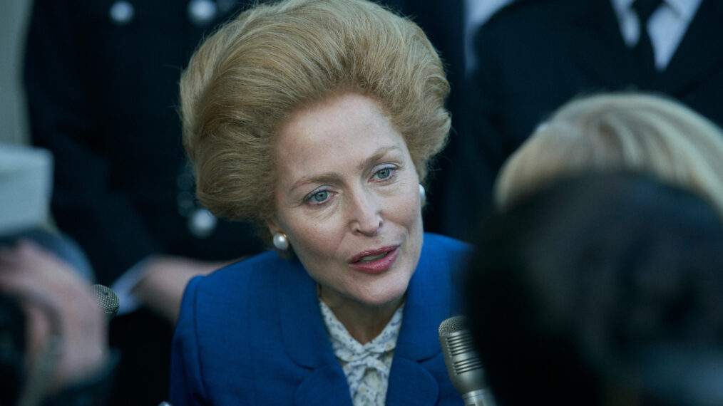 Gillian Anderson as Margaret Thatcher on 'The Crown'