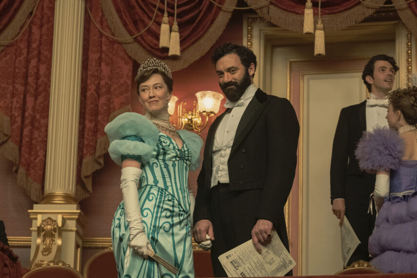 Carrie Coon and Morgan Spector in 'The Gilded Age' Season 2 finale