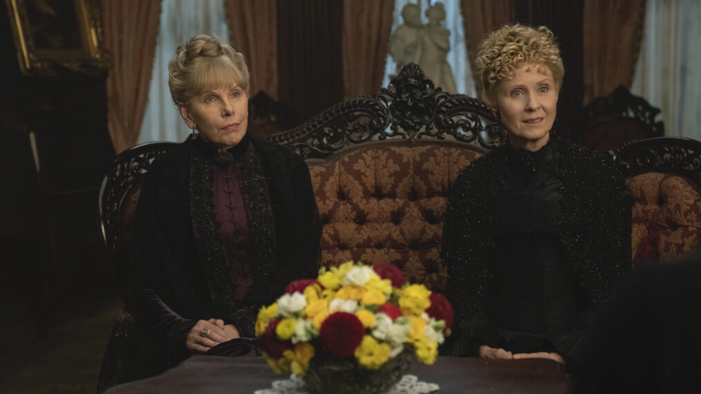 Christine Baranski and Cynthia Nixon as Agnes Van Rhijn and Ada Forte in 'The Gilded Age' Season 2 finale