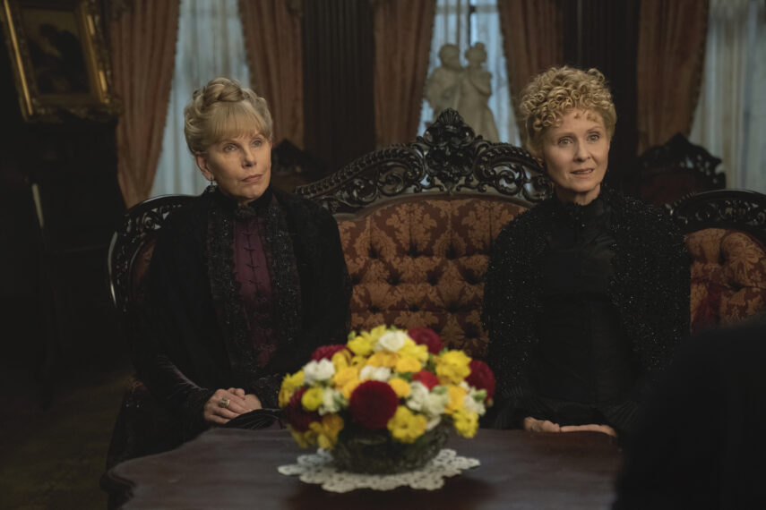 Christine Baranski and Cynthia Nixon as Agnes Van Rhijn and Ada Forte in 'The Gilded Age' Season 2 finale