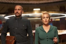 Matthias Schoenaerts and Kate Winslet in 'The Regime'