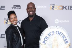 Mekia Cox and Richard T. Jones — 'The Rookie' Episode 100 Celebration