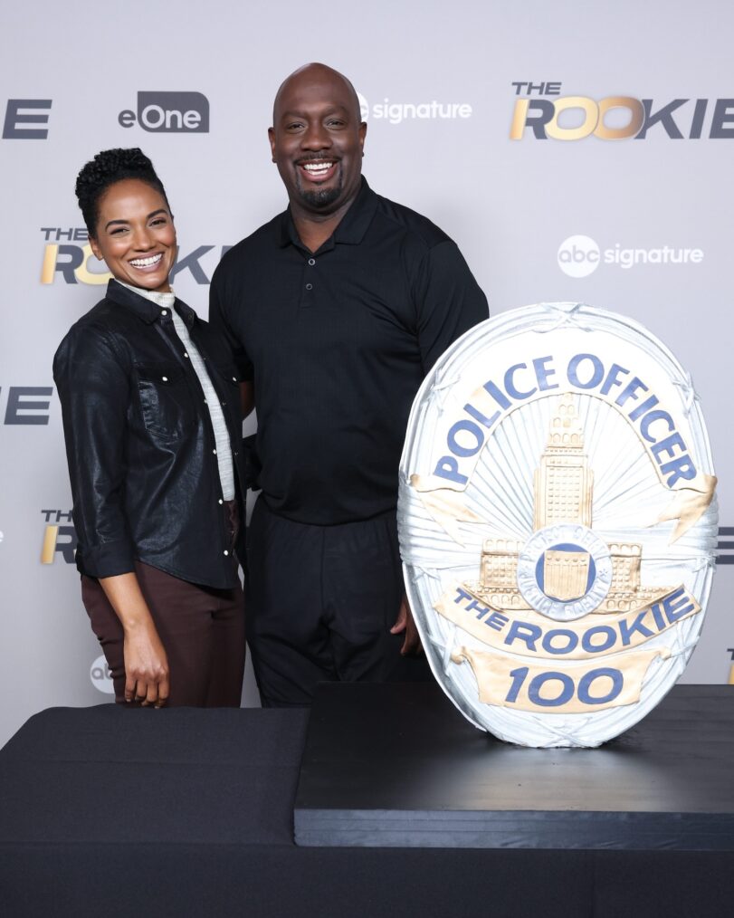 Mekia Cox and Richard T. Jones — 'The Rookie' Episode 100 Celebration