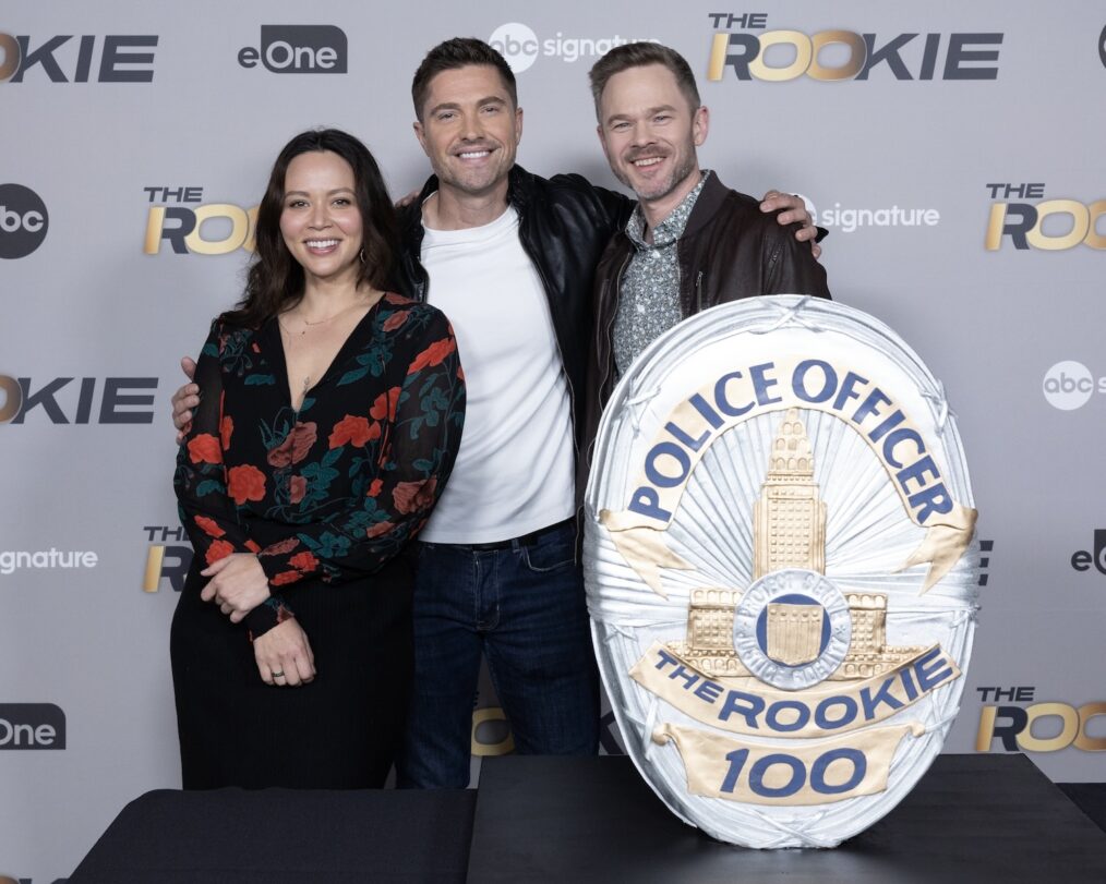 Melissa O'Neil, Eric Winter, and Shawn Ashmore— 'The Rookie' Episode 100 Celebration