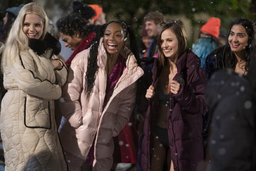 Renee Rapp, Alyah Chanelle Scott, Pauline Chalamet, and Amrit Kaur in 'The Sex Lives of College Girls'