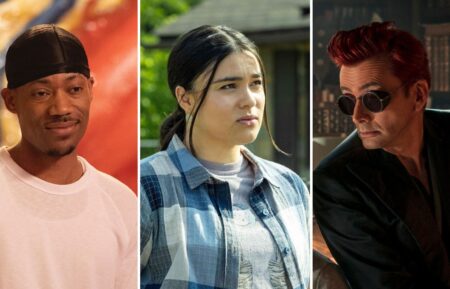 Tyler James Williams in 'Abbott Elementary,' Devery Jacobs in 'Reservation Dogs,' and David Tennant in 'Good Omens'