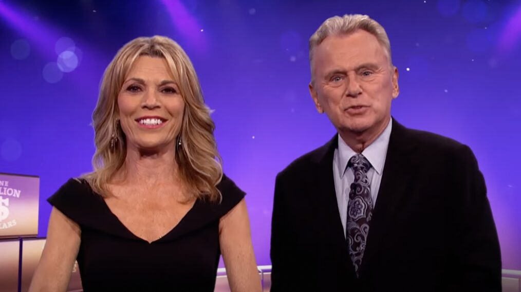 Vanna White and Pat Sajak on Wheel