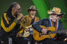 Snoop Dogg and Willie Nelson perform during 'Willie Nelson's 90th Birthday Celebration'