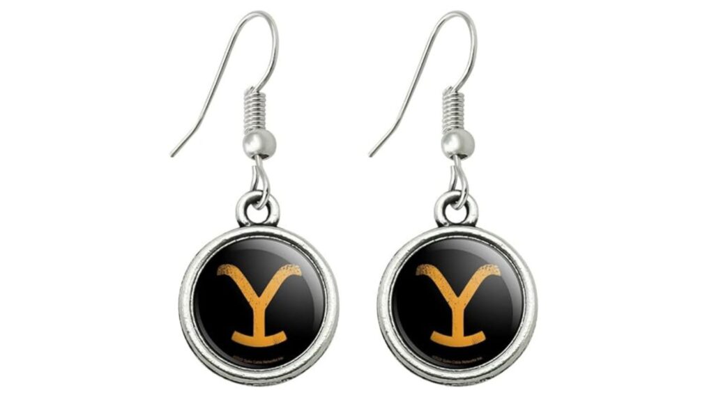 yellowstone drop charm earrings