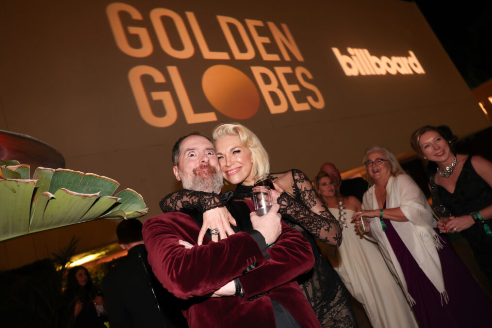 Brendan Hunt and Hannah Waddingham attend 2024 Billboard Golden Globes afterparty