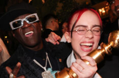 Flavor Flav and Billie Eilish attend 2024 Billboard Golden Globes afterparty
