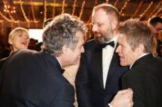 Christine Vachon, Mark Ruffalo, Yorgos Lanthimos and Willem Dafoe attend 2024 Billboard Golden Globes afterparty