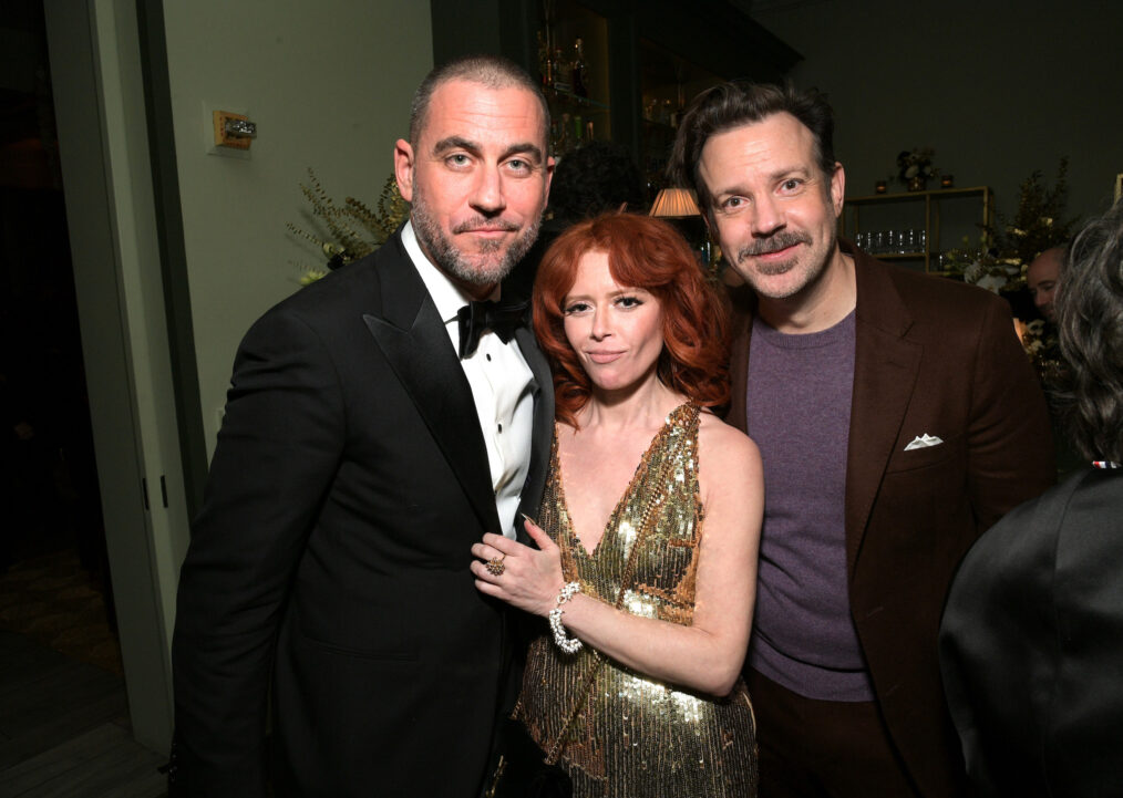 Bryn Mooser, Natasha Lyonne, and Jason Sudeikis attend Netflix's 2024 Golden Globe After Party at Spago on January 07, 2024 in Beverly Hills, California.