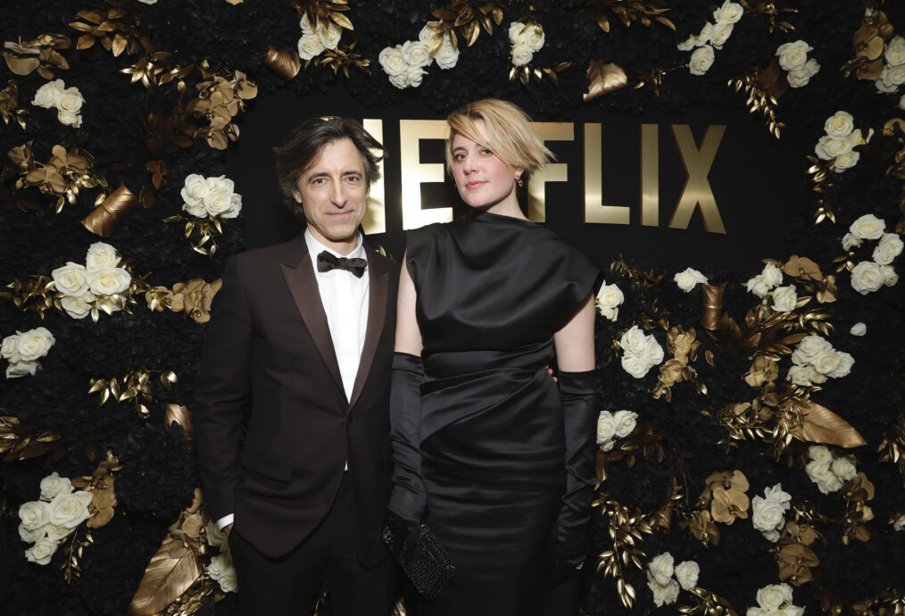 Noah Baumbach and Greta Gerwig attend Netflix's 2024 Golden Globe After Party at Spago on January 07, 2024 in Beverly Hills, California.