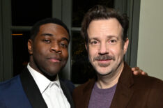 Sam Richardson and Jason Sudeikis attend Netflix's 2024 Golden Globe After Party at Spago on January 07, 2024 in Beverly Hills, California.