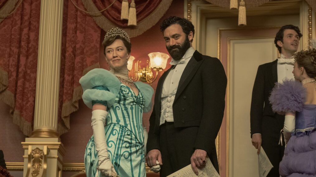 Carrie Coon and Morgan Spector in 'The Gilded Age'