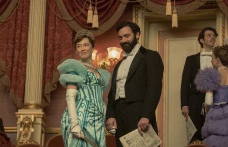 Carrie Coon and Morgan Spector in 'The Gilded Age'