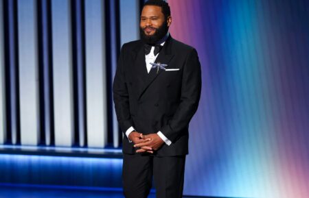 Host Anthony Anderson speaks onstage during the 75th Primetime Emmy Awards