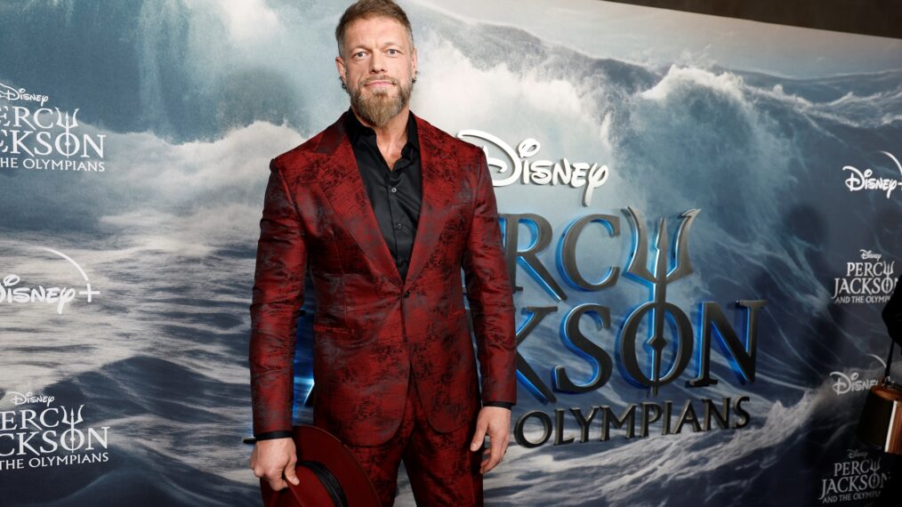 Adam Copeland attends Disney's 'Percy Jackson and the Olympians' New York premiere