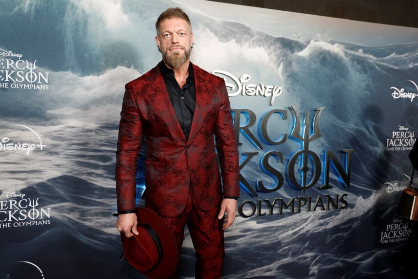 Adam Copeland attends Disney's 'Percy Jackson and the Olympians' New York premiere