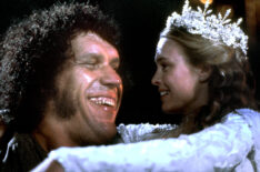 Andre the Giant and Robin Wright in The Princess Bride